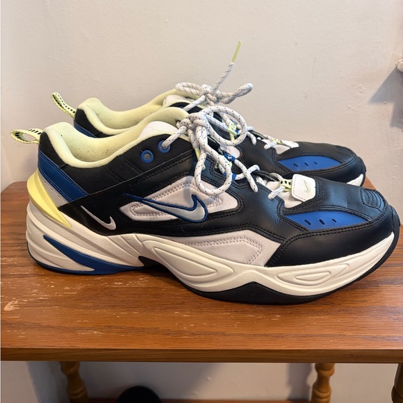 Nike Men's Chunky Sneaker in Black, Blue & Neon Yellow - Picture 2 of 10